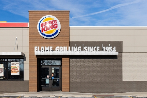 Burger King restaurant exterior with sign